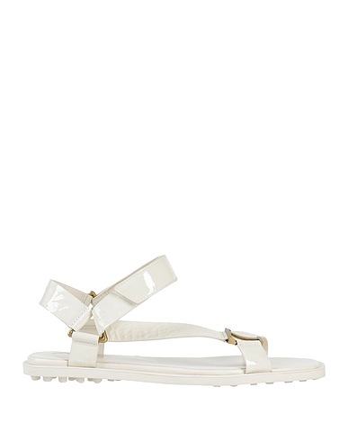 TOD'S Sandalen Elfenbein Leder