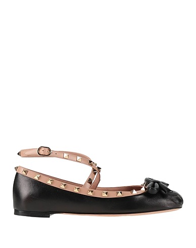 VALENTINO GARAVANI Ballerinas Schwarz Leder