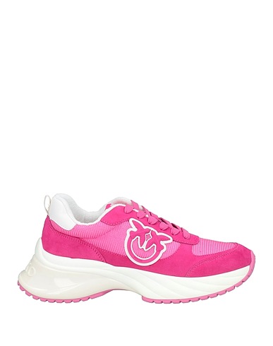 PINKO Sneakers Fuchsia Leather, Textile fibres