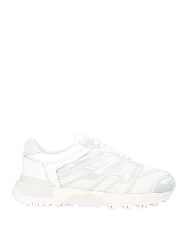 MAISON MARGIELA Sneakers White Leather, Textile fibers