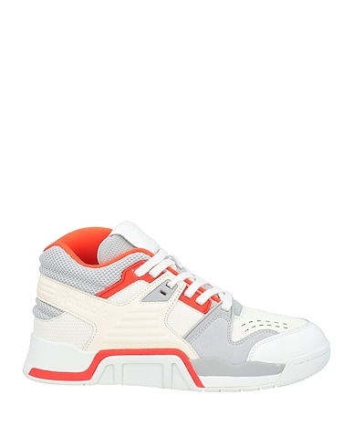 REEBOK Sneakers White Leather, Textile fibers