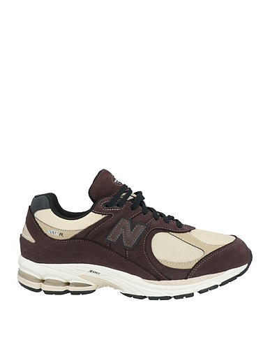 NEW BALANCE Sneakers Dark brown Leather, Textile fibres