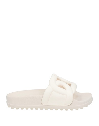 TOD'S Sandals Ivory Thermoplastic polyurethane