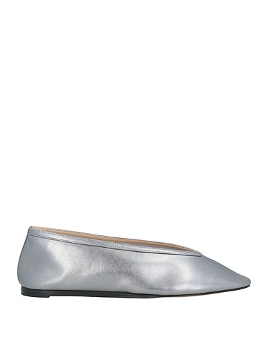 LE MONDE BERYL Ballet flats Silver Leather
