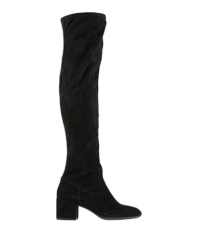 GEOX Bottes Noir Fibres textiles, Cuir