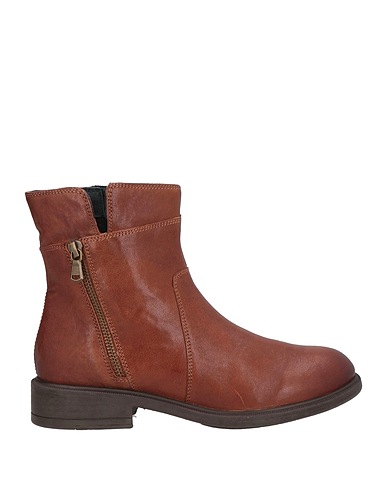 GEOX Ankle boot Brown Leather