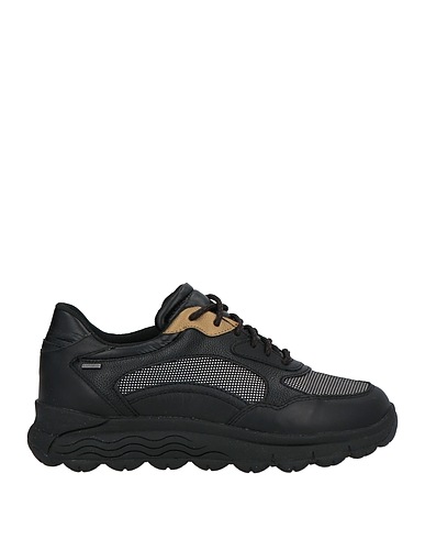 GEOX Sneakers Nero Pelle, Fibre tessili