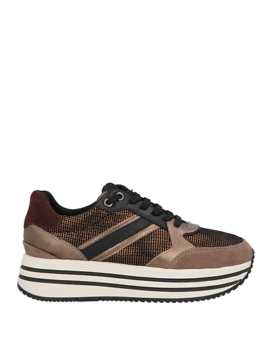 GEOX Sneakers Taupe Leather