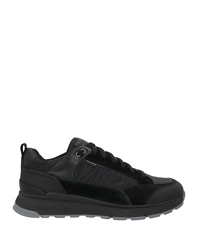 GEOX Sneakers Schwarz Leder, Gewebefasern