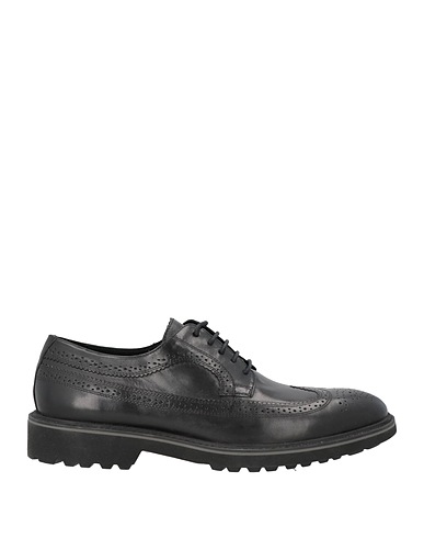 GEOX Laced shoes Black Leather