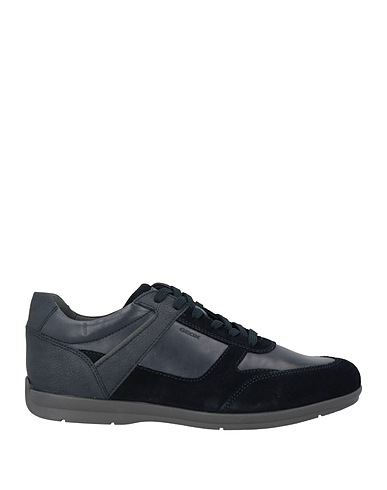 GEOX Sneakers Blu notte Pelle, Fibre tessili