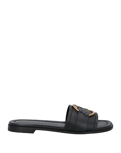 MONCLER Sandals Black Leather