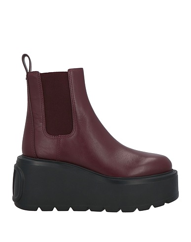 VALENTINO GARAVANI Stiefelette Bordeaux Leder