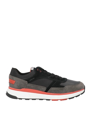 GEOX Sneakers Charcoal Leather, Textile fibers