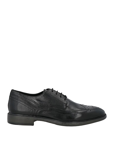 GEOX Laced shoes Black Leather