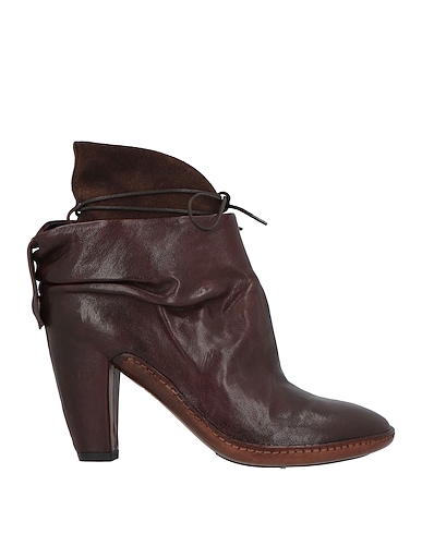 OFFICINE CREATIVE ITALIA Ankle boot Dark brown Leather