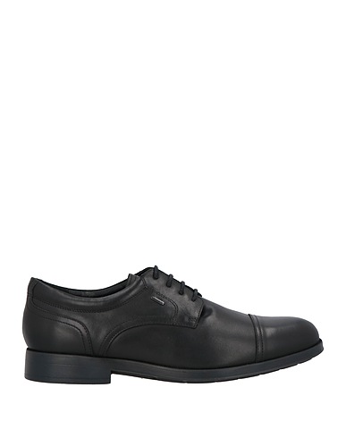 GEOX Laced shoes Black Leather