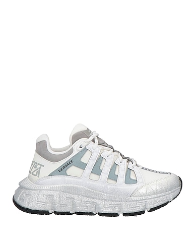 VERSACE Sneakers BIANCO Leather, Textile fibers
