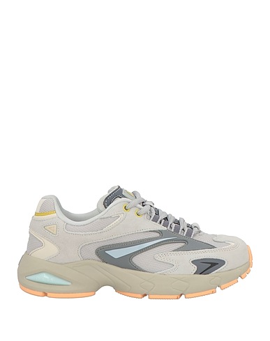 D.A.T.E. Sneakers Grigio chiaro Pelle, Fibre tessili