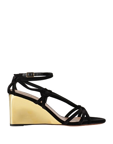 CHLOÉ Sandals Black Textile fibres