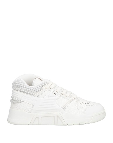 REEBOK Sneakers White Leather, Textile fibres
