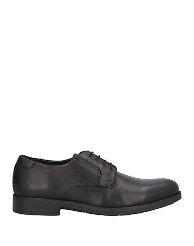 GEOX Laced shoes Black Leather