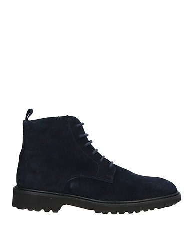 GEOX Ankle boot Navy blue Leather