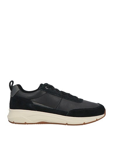 GEOX Sneakers Nero Pelle, Fibre tessili