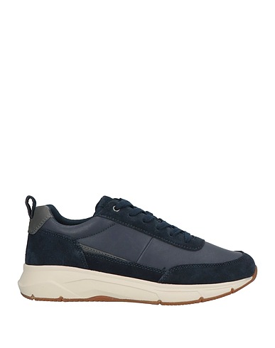 GEOX Sneakers Blu navy Pelle, Fibre tessili