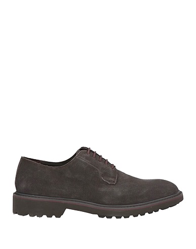 GEOX Laced shoes Lead Leather