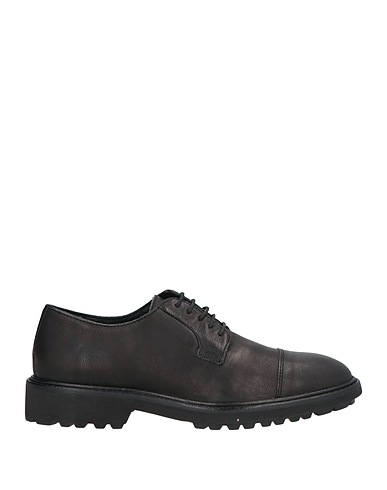 GEOX Laced shoes NERO Leather