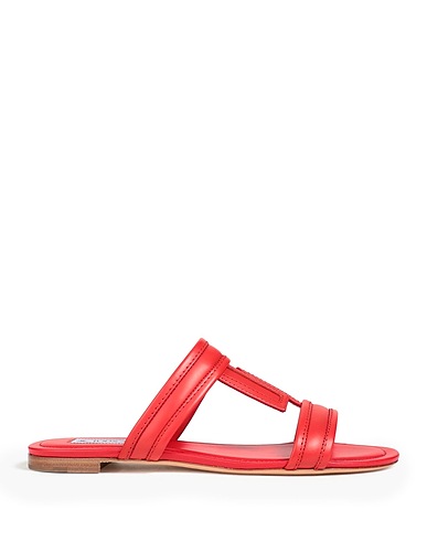 TOD'S Sandals Red Leather