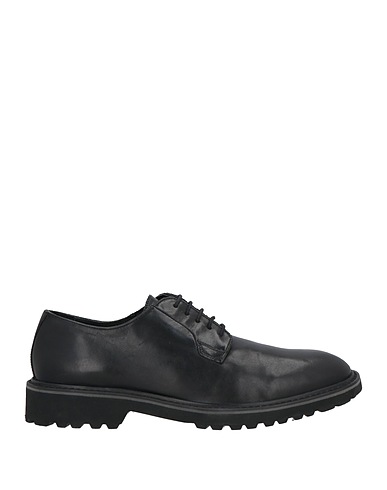 GEOX Schnürschuhe Schwarz Leder