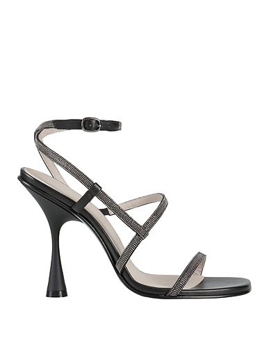 FABIANA FILIPPI Sandals Black Leather