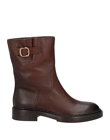 SANTONI Ankle boot Chocolate brown Leather