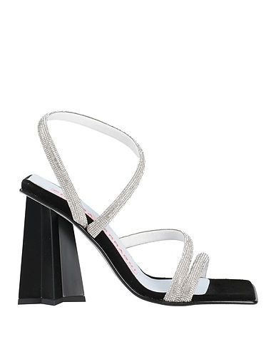 CHIARA FERRAGNI Sandals Silver Textile fibers