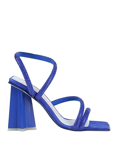 CHIARA FERRAGNI Sandals Bright blue Textile fibers