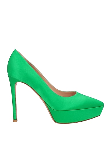 GIANVITO ROSSI Pump VERDE SMERALDO Textile fibers