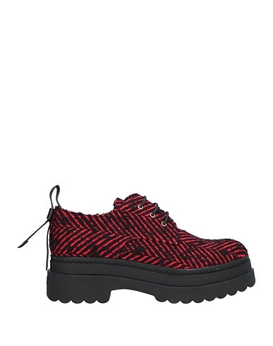 RED(V) Schnürschuhe Rot Gewebefasern, Leder