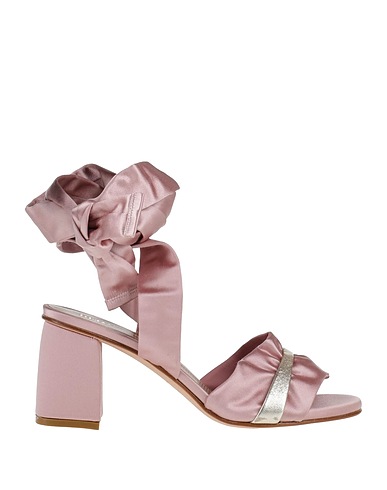 RED(V) Sandals Pink Textile fibres, Leather