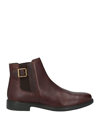 GEOX Ankle boot Dark brown Leather