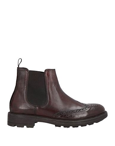 CAFèNOIR Ankle boot Dark brown Leather