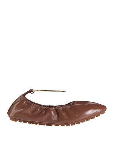 FENDI Ballet flats Brown Calfskin