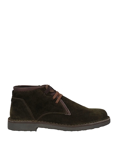 CAFèNOIR Ankle boot Dark green Leather