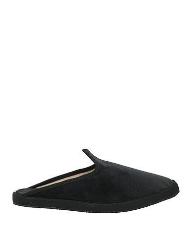 BLECS Mules and clogs Black Textile fibres