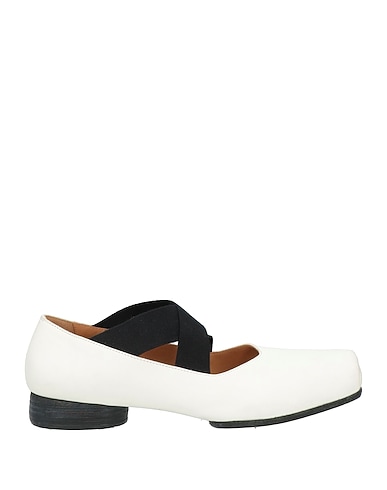 UMA WANG Ballet flats AVORIO Leather