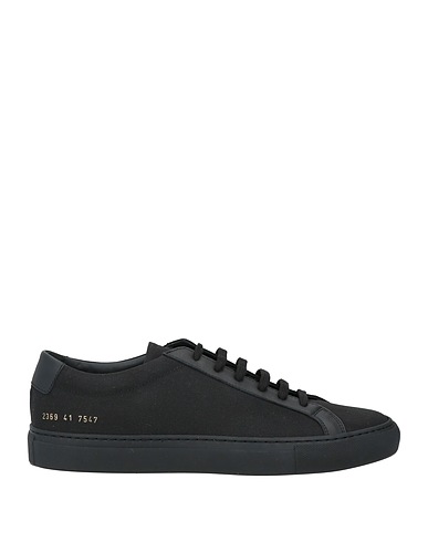 COMMON PROJECTS Sneakers Black Leather, Textile fibres
