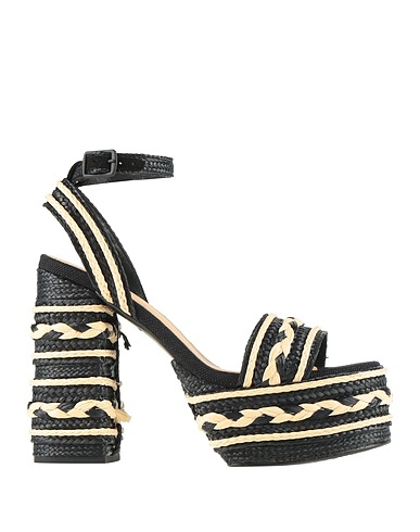 CASTAÑER Espadrilles Black Textile fibers