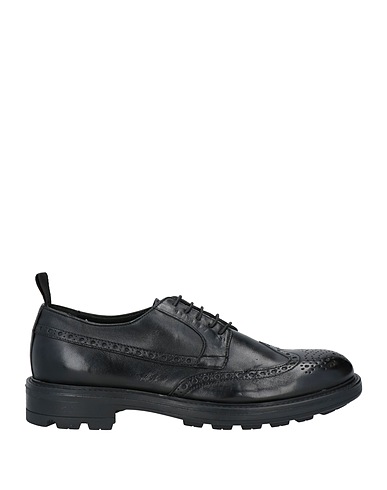 CAFèNOIR Schnürschuhe Schwarz Leder
