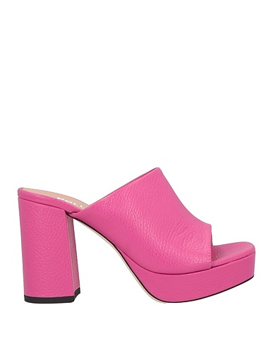 POLLINI Sandals Magenta Leather
